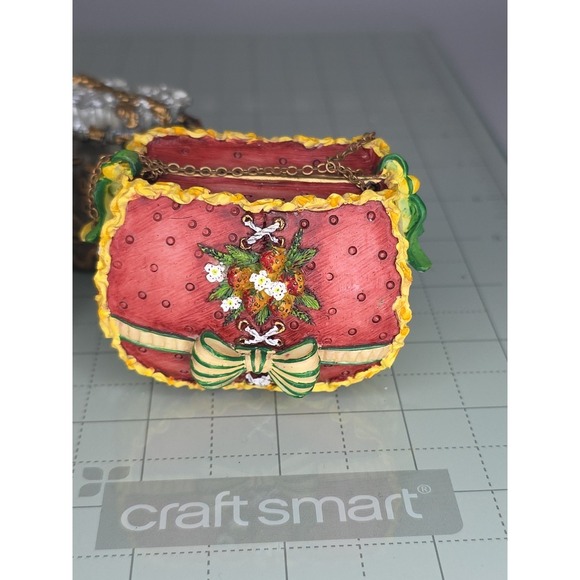 7 Vintage Classic Couture Collection Mini Purses Resin/ceramic Decor Collectable - Picture 7 of 8